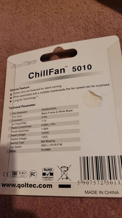 Wentylatory Arctic 8, kontroler obrotów, wentylator Qoltec