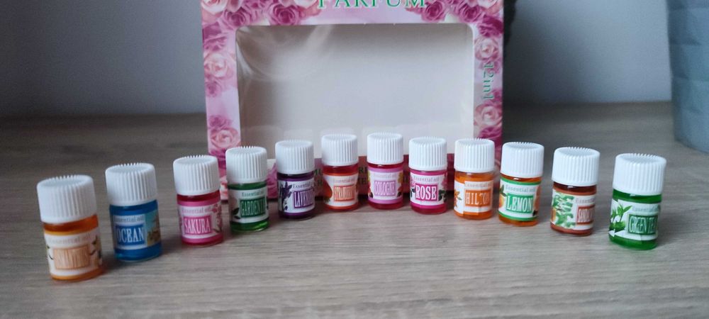 olejki eteryczne zapachowe aromaterapia zapach 36 ML 12 x 3 ml