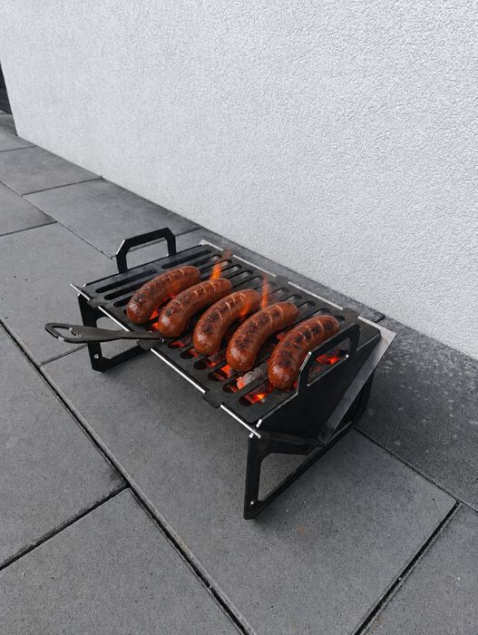 Grill przenośny turystyczny 3mm stal. Wysyłka gratis