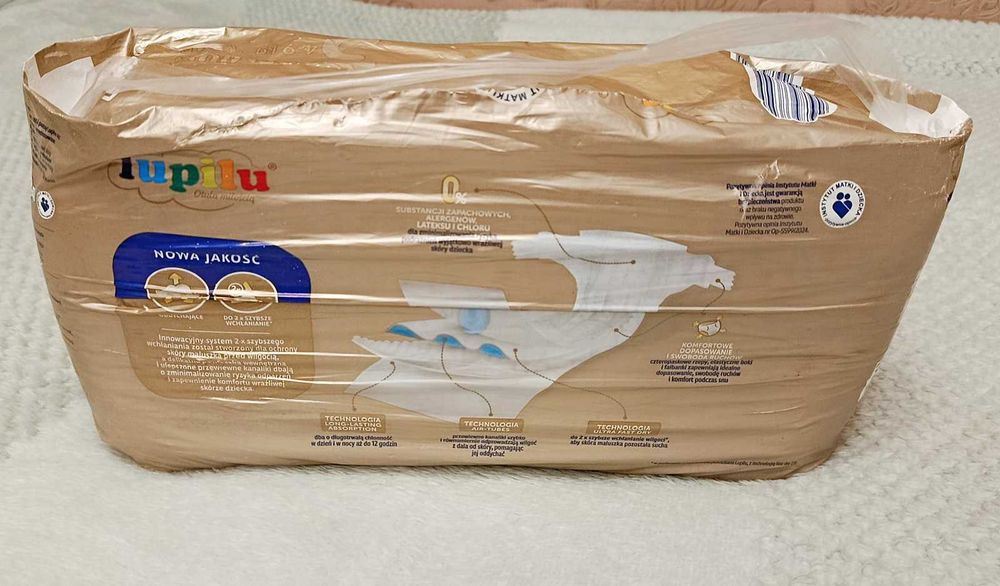 Pieluszki Pampersy Lupilu Premium Rozmiar 3 (4–9 kg) – 54 szt. NOWE całe opakowanie