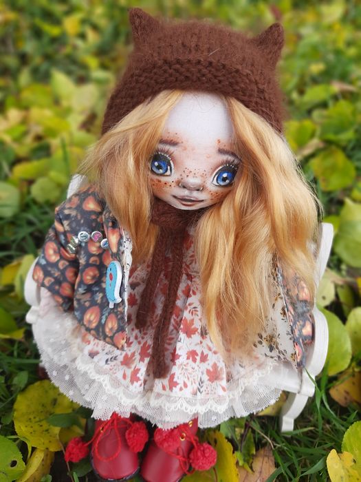 Текстильна лялечка , Лялька. Лялька ручної роботи. Подарунок.