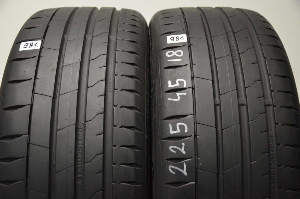 ROK 2023, 225/45 R18 Continental SportContact 7 Letnie para nr981
