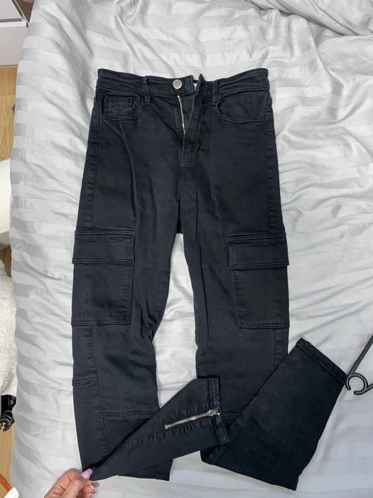 Spodnie stradivarius 34 wysoki stan super high waist