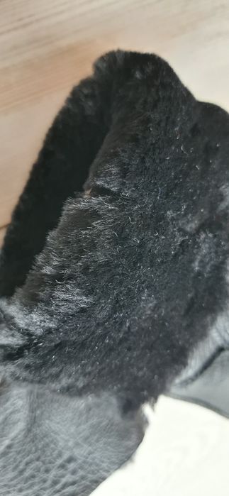 Перчатки кожа ягнёнка чёрные livergy новые