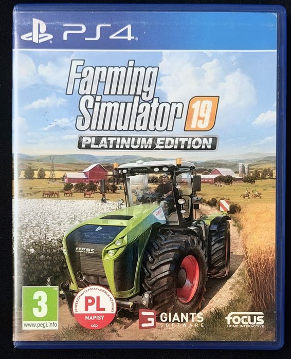 Farming Simulator 19 PL Platinum Edition na PS4 PS5 po polsku BDB stan