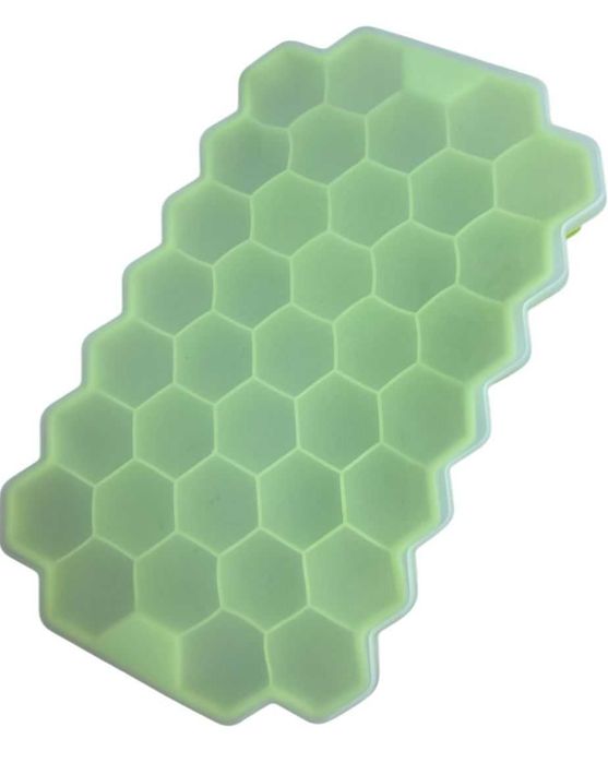 Foremka Silikonowa do kostek lodu z przykrywką ZIELONA kod 2482