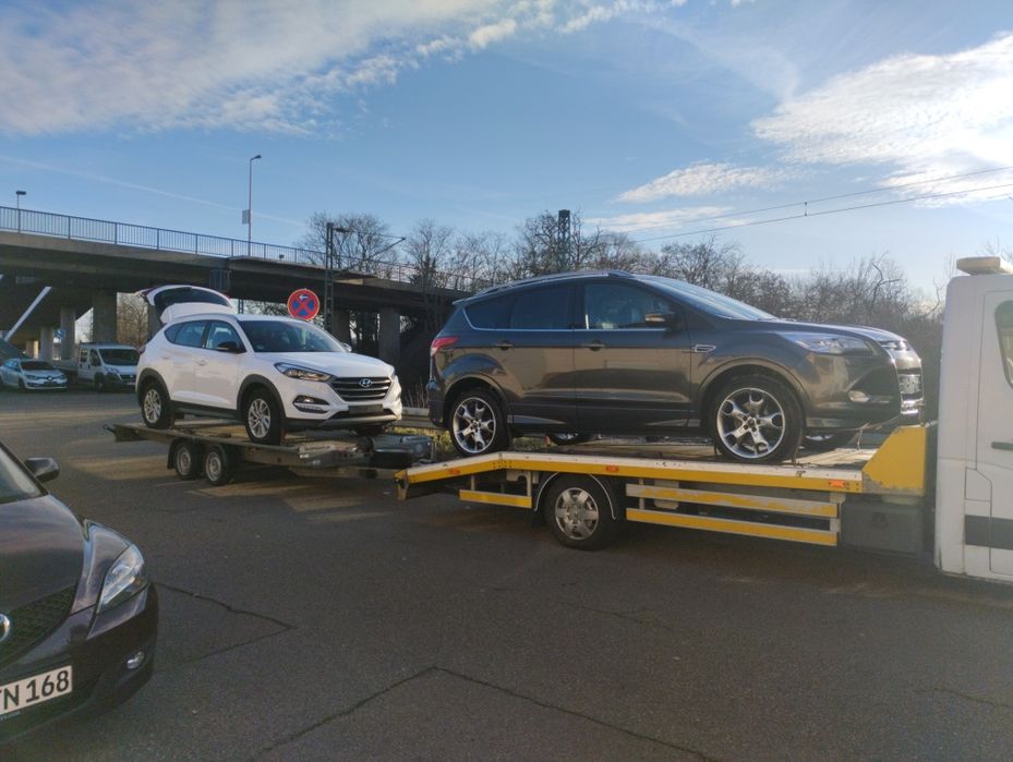 Transport aut maszyn budowlanych motocykli Belgia Holandia Niemcy