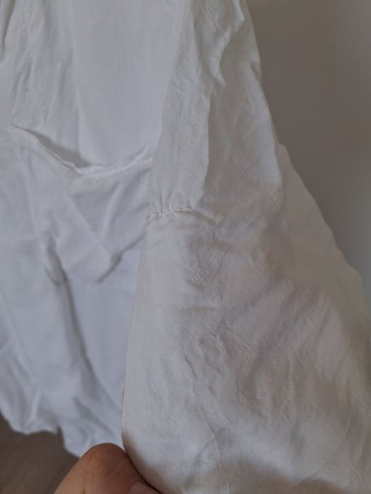 Made in Italy moda wloska biała bluzka damska M