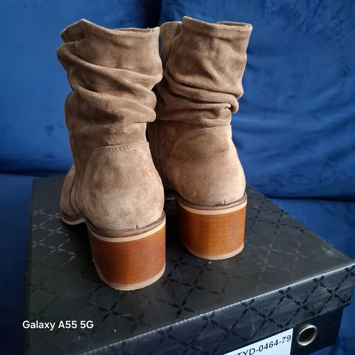 Piękne kowbojki botki OCHNIK skóra naturalna 38 wiosna