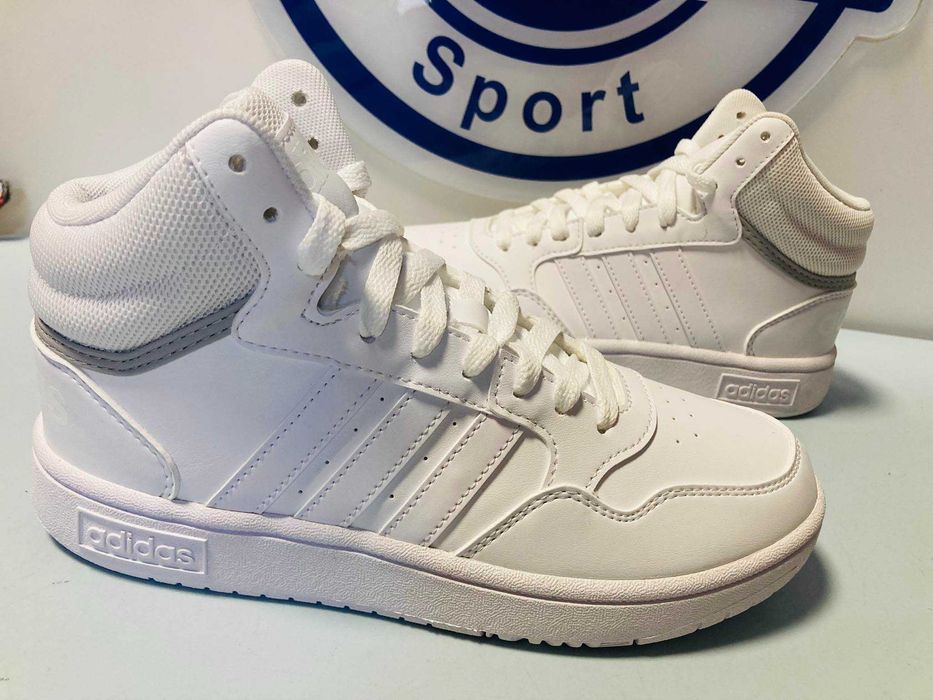 Adidas Hoops Mid GW0401 białe sneakersy   38