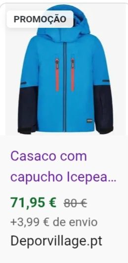 Casaco de Esqui 13 - 14 anos ICEPEAK