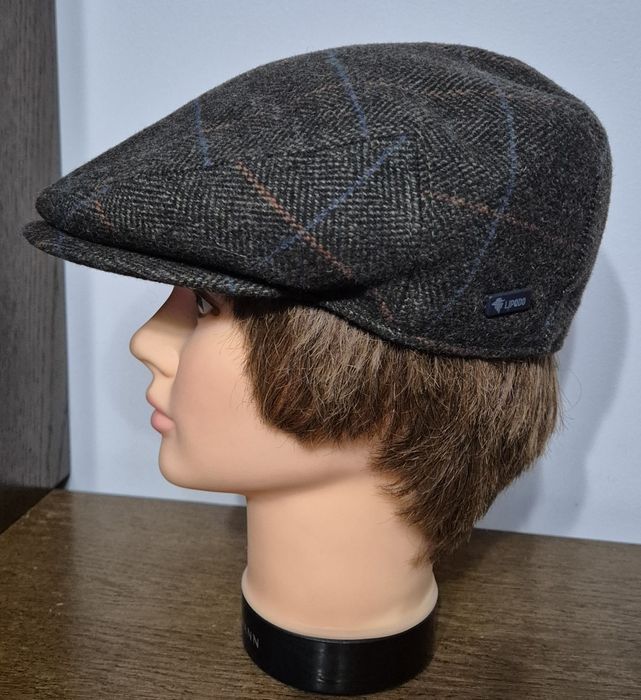 LIPODO roz. 56 męski kaszkiet wełniany w stanie idealnym