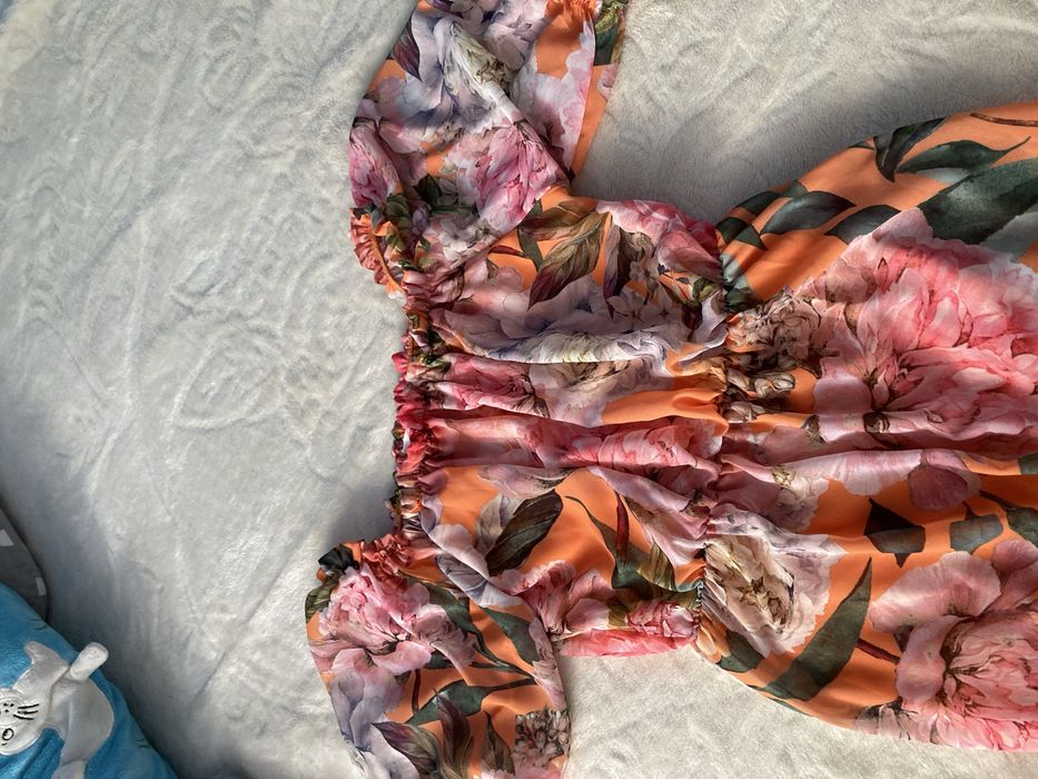 Długa włoska sukienka