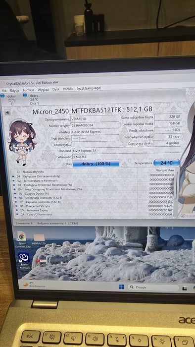 3× dysk ssd m2 nvme gen 4 512 gb jak nowe