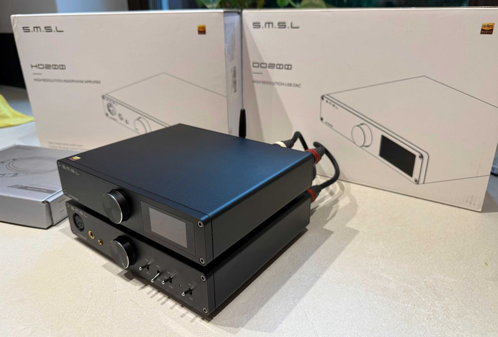 Wzmacniacz słuchawkowy i DAC  SMSL HO200 DO200   zbalansowany MQA