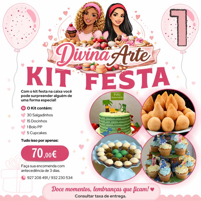 Kit festa, escolha o pack que mais atende sua necessidade.