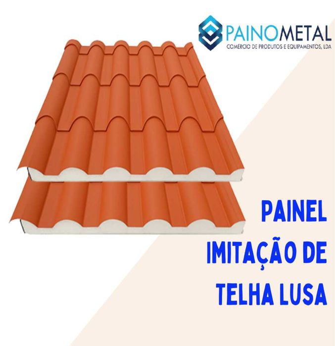 Painel Sandwich imitação de telha 40mm