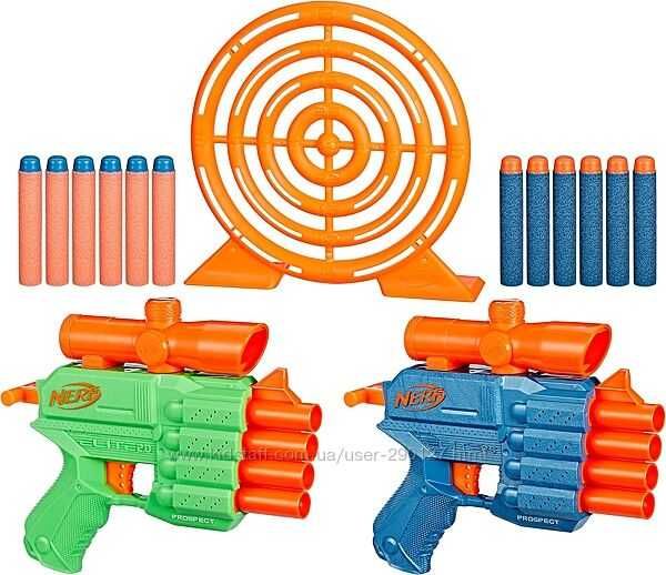 Набір нерф 2шт, мішень - NERF Elite 2.0 Face Off Target