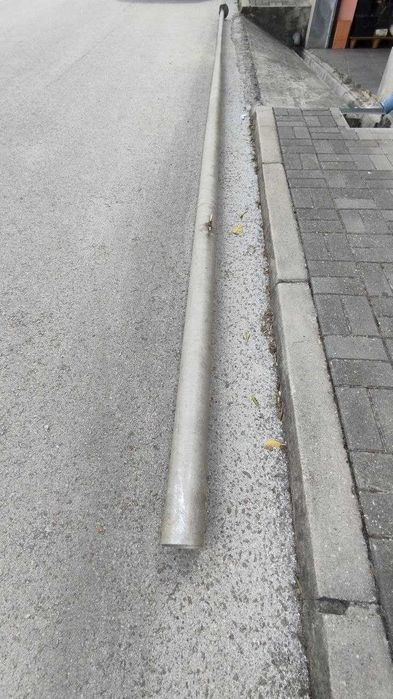 Poste de alumino para colocar bandeira