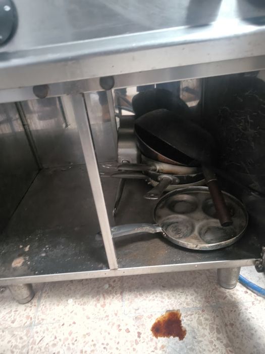 Grelha e chapa a gás restaurante