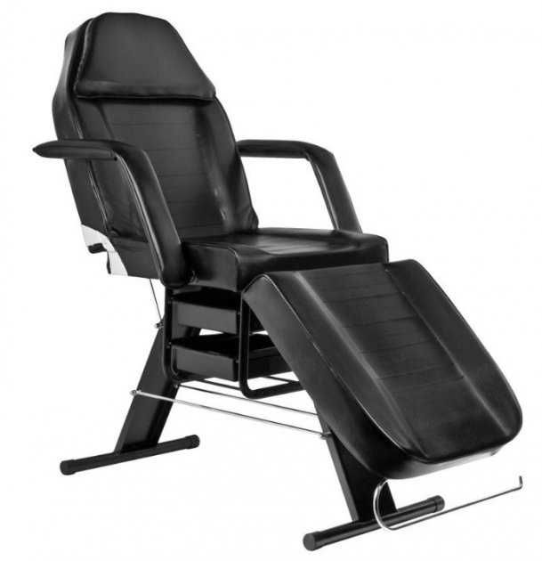 Кушетка косметологическая механическая A205 черная 74 см высота
