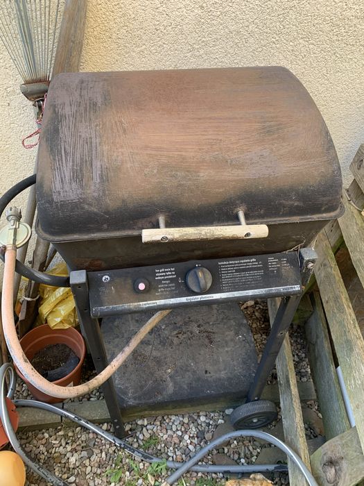 Grill chef gazowy kamienie lawa gril majowka