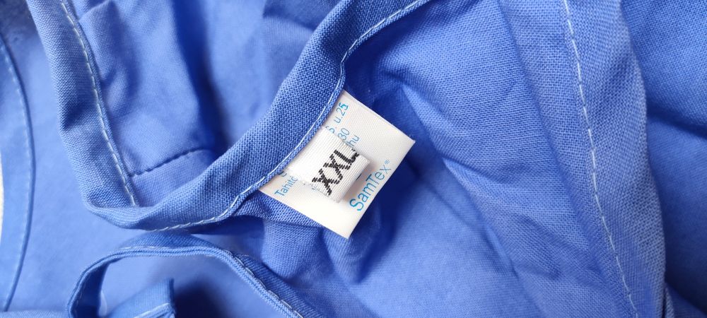 Fartuch laboratoryjny medyczny bawełniany 2XL