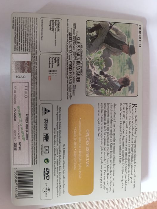 DVD África Minha - Redford & Streep