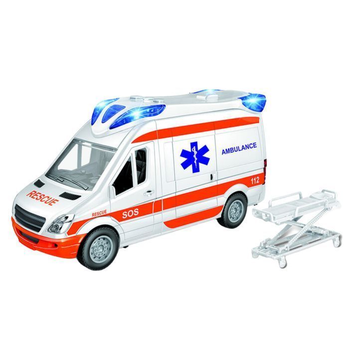 Auto Karetka Pogotowia Ambulans Napęd Gra Świeci