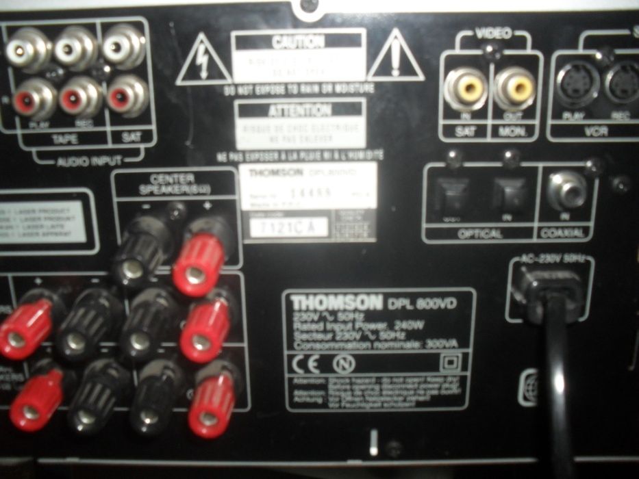 radio cd e video marca thomson home cinema