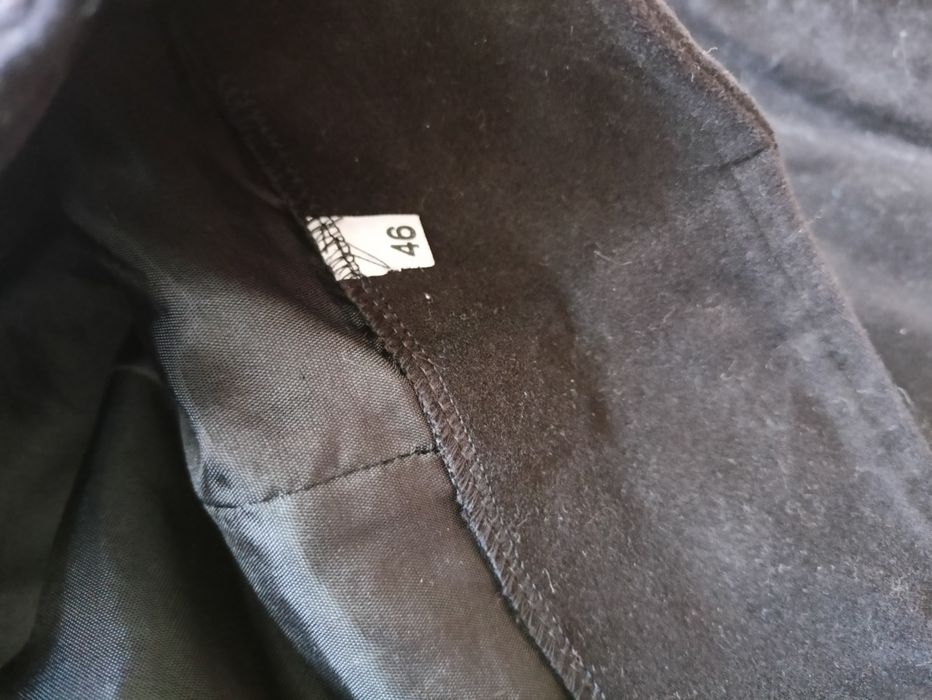 Spódnica czarna ołówkowa welurowa pikowana, elegancka, vintage retro