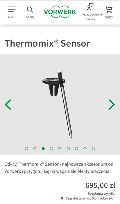 Thermomix sensor oryginalny nowy