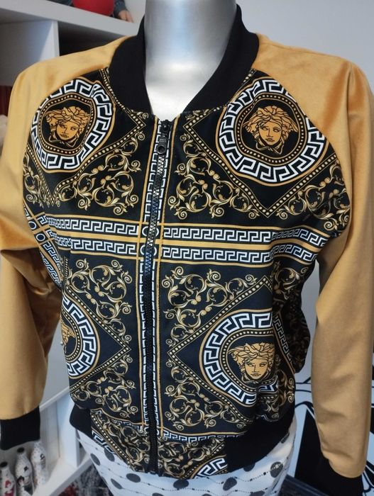 Kurtka bomberka welurowa,nowa rozm L-XL