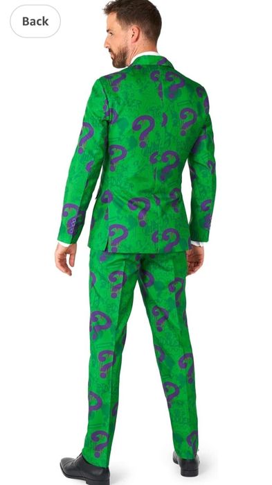 XL.Męski kostium Offstream DC Comics Riddler™ – Halloween