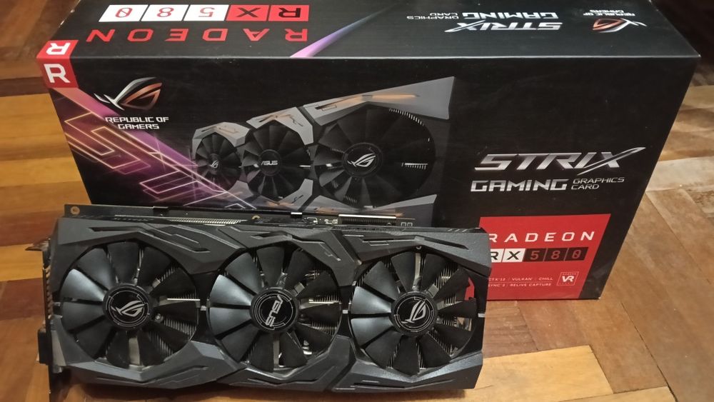 Відеокарта ASUS Radeon RX 580 8GB ROG Strix Gaming