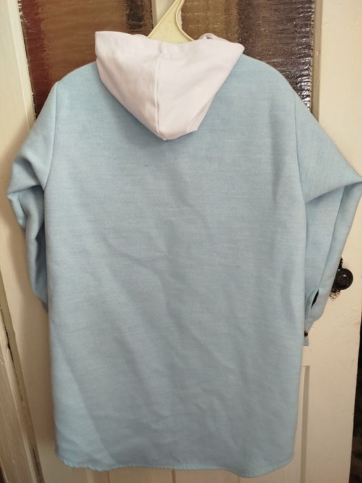 Пальто блакитне s