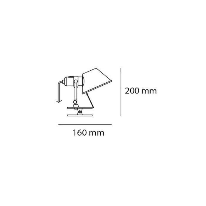 Candeeiro de mesa – TOLOMEO MICRO Pinça da Artemide (Original e Novo)