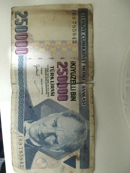 Câmbio de nota lira turk