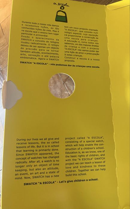 Relógio Swatch a escola
