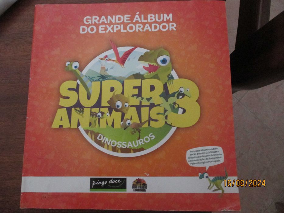 Caderneta completa  - Super animais 3 - Dinossauros