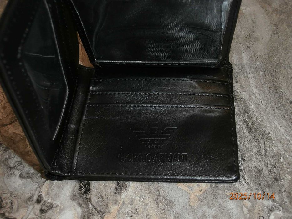 Portfel męski Emporio Armani 11,5x9,5 - nowy