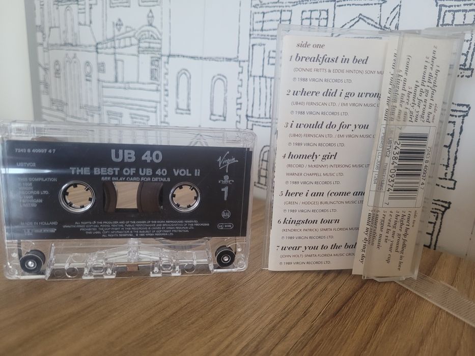 Sprzedam kasetę UB40 the best - volume two Oryginał