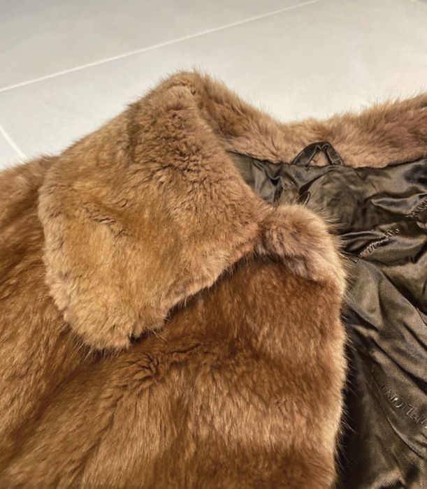 Futro dlugie parka vintage oldschool old money futerko basic slay y2k