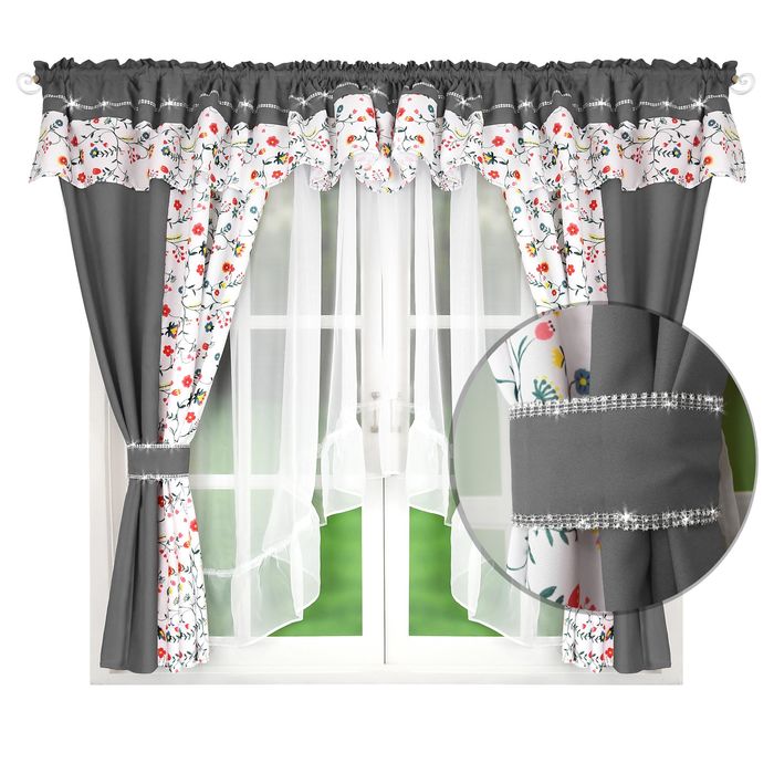 ‼️WYPRZEDAŻ‼️ Firana uszyta razem z zasłonami