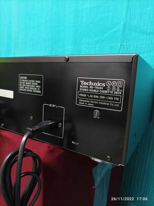 Leitor Gravador Technics RS-TR232 HX PRO
