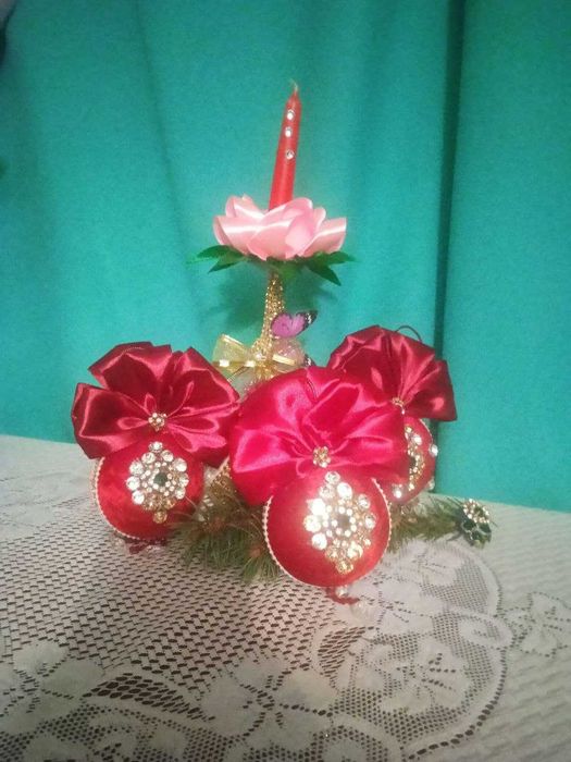 Розкішні Новорічні Шари на Ялинку Ручної Роботи