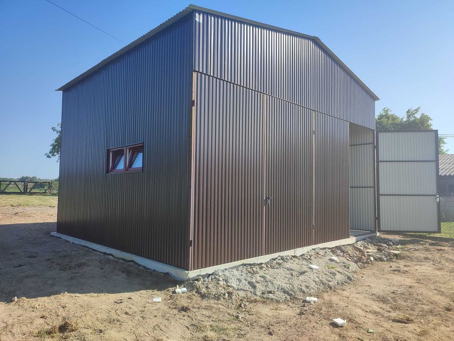 Garaż Jednospadowy |Blaszak ocynkowany|Hala|Wiata|Magazyn  – GRZYWSTAL