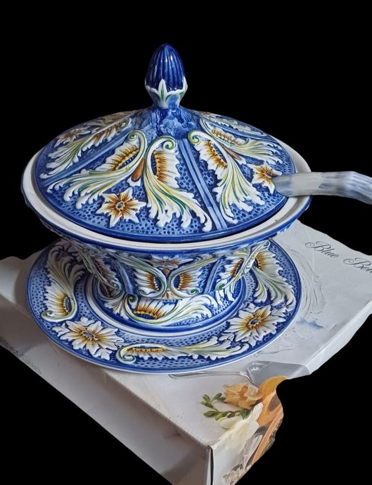 Terrina vintage alpaca de Alcobaça