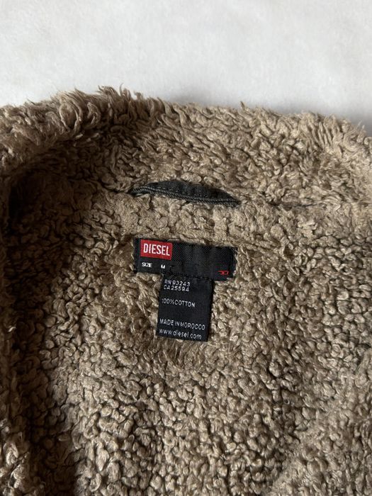 Diesel Y2K Denim Fur Jacket Sherpa джинсовая куртка дизель джинсовка шерпа