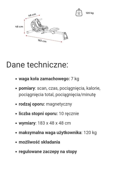 Wioślarz do ćwiczeń